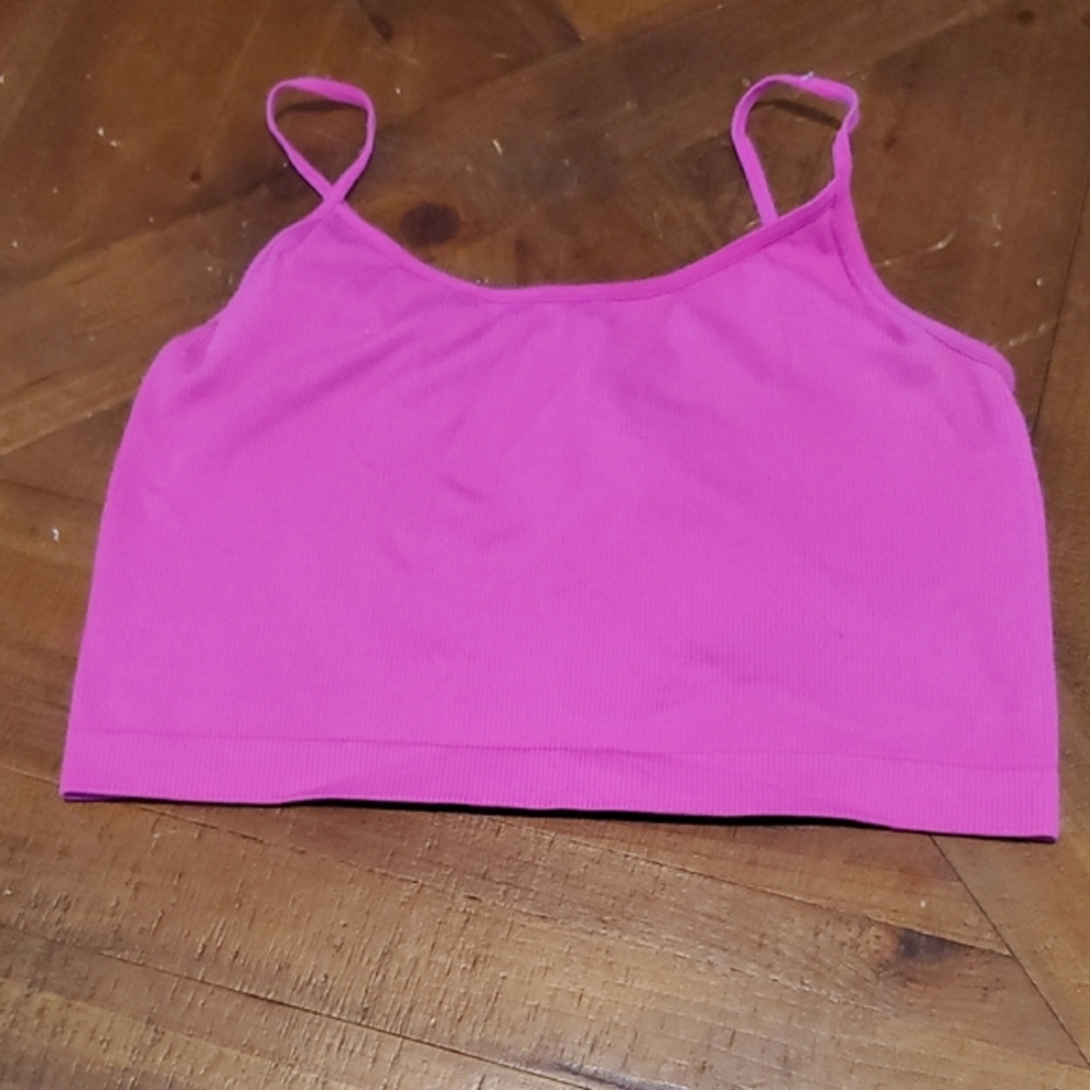 Wild Fable Vibrant Pink Crop Top